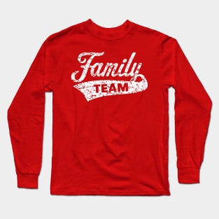 Family Team (Vintage / White) Long Sleeve T-Shirt